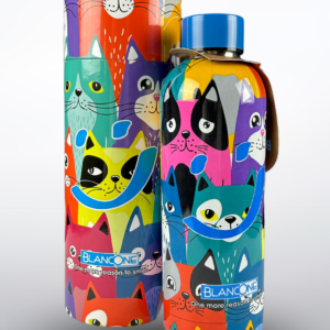 Bottiglia in Alluminio BlancOne Funny Cats - [873618]